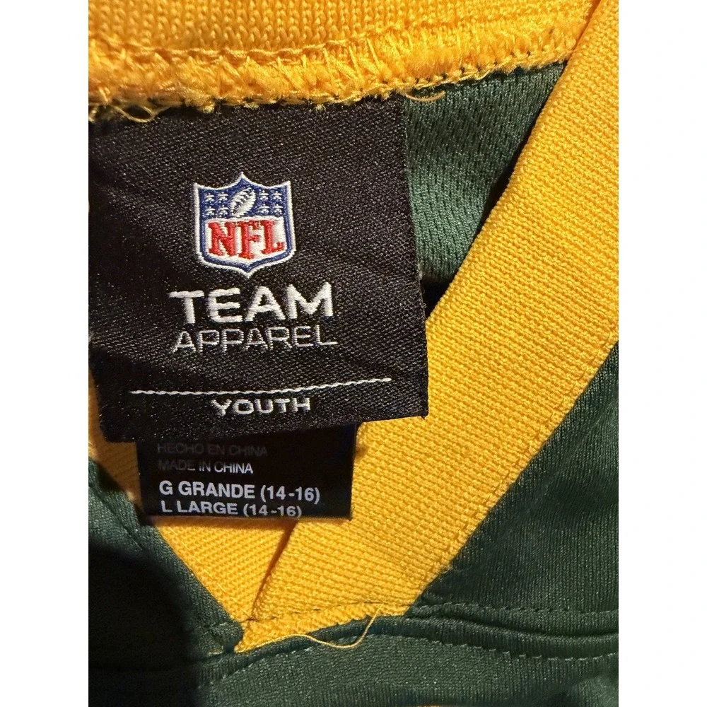 GREEN BAY PACKERS JERSEY YOUTH LARGE AARON RODGERS KIDS NFL LARGE